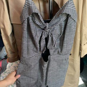 Abercrombie Knot Front Keyhole Romper